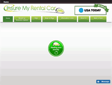 Tablet Screenshot of insuremyrentalcar.com